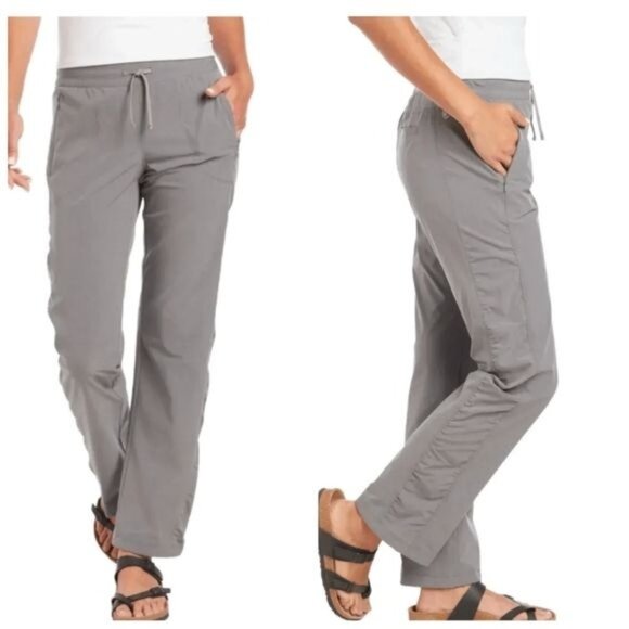 Kuhl Pants - Kuhl Freeflex Move Pants Drawstring UPF Hiking Straight Leg Beige Khaki Grey 1X